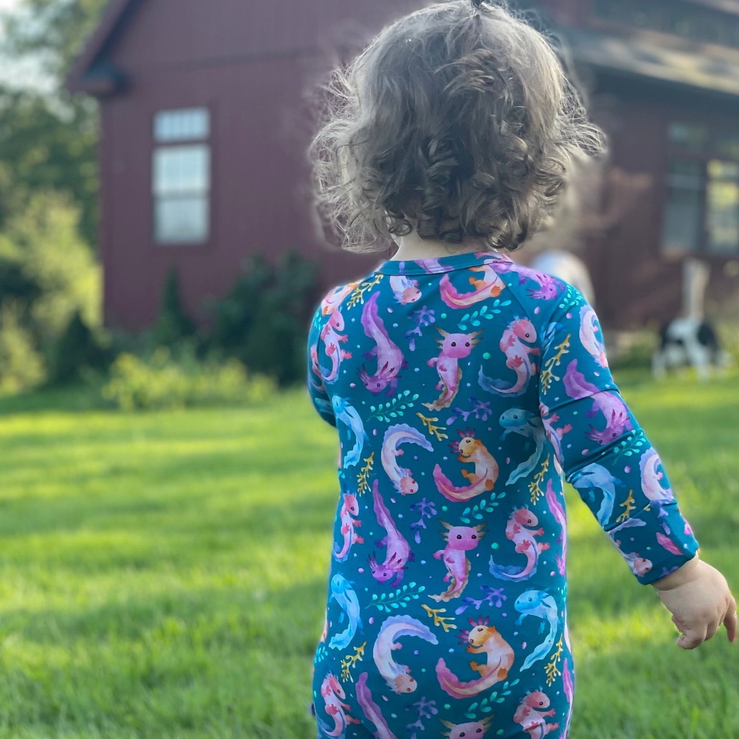 Alotl love Convertible zip romper